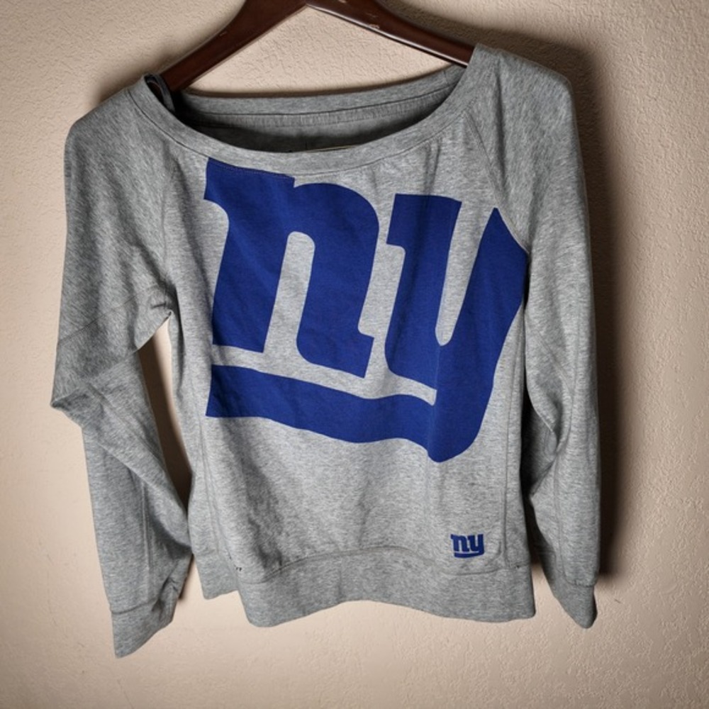 Nike NFL‎ New York Giants Dri-Fit Gray Long Sleeve Sweatshirt Women's Small